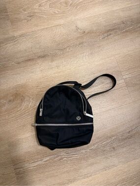 lululemon Black Backpack Durable Nylon
